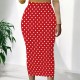 Casual Print Long Skirt QXLB-XRB-S5BGY6