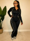 Long Sleeve Zipper Coat Sport Pans Suit LSD-2892