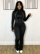 Long Sleeve Zipper Coat Sport Pans Suit LSD-2892