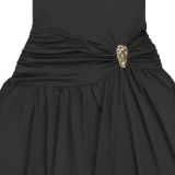 U Neck Solid Color Wide Leg Jumpsuit BY-7779