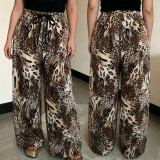 Retro Animal-Print Casual Pants BY-7768