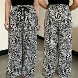 Retro Animal-Print Casual Pants BY-7768