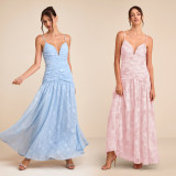 Floral Print Sling Maxi Dress BY-7749