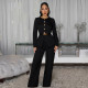 Long Sleeve Single Breasted Two Piece Pants Set BY-7605