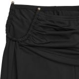 Solid Color Tie Up Two Piece Shorts Set BY-7673