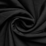Contrast Color Zipper Coat Two Piece Pants Set QYMF-3070