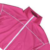 Casual Sport Long Sleeve Coat Two Piece Pants Set AIL-362