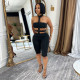 Off Shoulder Beaded Halterneck Fifth Jumpsuit BY-7728