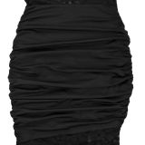 Lace Hollow Out Split Maxi Dress BY-7641