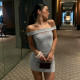 One Shoulder Hollow Out Mini Dress GPKJ-MR49873