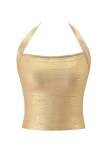 Solid Color Halterneck Tank Tops GKYS-2627-033