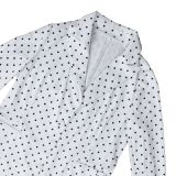 Polka Dot Print Blazer Coat Two Piece Shorts Set AIL-AL205