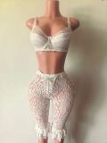 Pre Order: About 7 work days shipping Lace Two Piece Shorts Set YUEM-202667