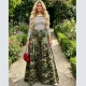 Plus Size Camouflage Print Wide Leg Jeans GAKF-60602