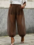 Mesh See Through Lantern Pants HNIF-GY342