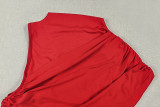Solid Color Sleeveless Mini Dress GJYO-JD305652
