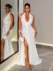 Deep V Neck Backless Split Maxi Dress GHYX-TXY5487