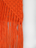 Halterneck Beaded  Knits Beach Maxi Dress ZSD-0359