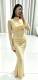 Sleeveless Mesh Ruched Maxi Dress GADE-9786