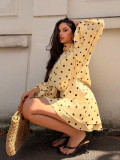 Halterneck Polka Dot Mini Dress GSRX-988