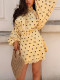 Halterneck Polka Dot Mini Dress GSRX-988