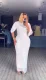 Mesh Ruched Bat Sleeve Maxi Dress GADE-10242