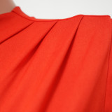 Single Shoulder Llantern Sleeve Jumpsuit YF-10113