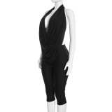 Solid Color Sleeveless Backless Seventh Jumpsuit GSZM-C26JP311