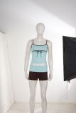 Casual Color Block Camisole Shorts Two Piece Set GPKJ-MR50875