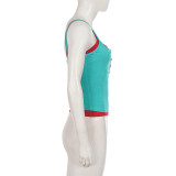Layered Color Block Tank Top GPKJ-MR50080