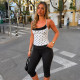 Lace Color-Block Polka Dot Cami Top And Knee-Length Shorts Two Piece Set GPKJ-MR49969