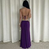 Elegant Sexy Backless Party Evening Maxi Dress GPKJ-MR50117