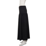 Solid Color High Waist Long Skirt GPKJ-MR51220
