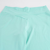 Solid Color Wide Leg Knits Pants GPKJ-MR50455