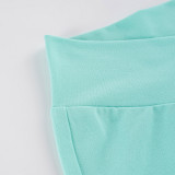 Solid Color Wide Leg Knits Pants GPKJ-MR50455