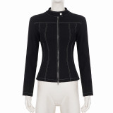 Zipper Long Sleeve Jackets GPKJ-MR50580