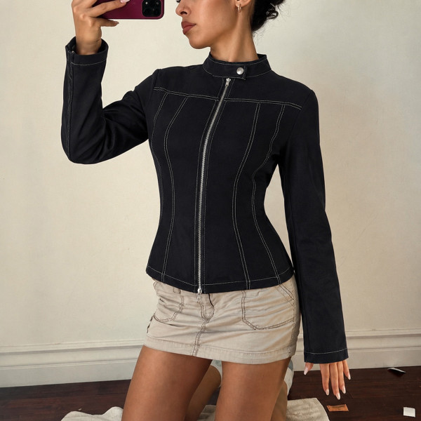 Zipper Long Sleeve Jackets GPKJ-MR50580