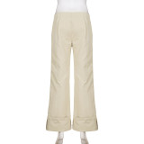 Solid Color Casual Pants GPKJ-MR47296
