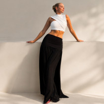 Solid Color High Waist Long Skirt GPKJ-MR51220