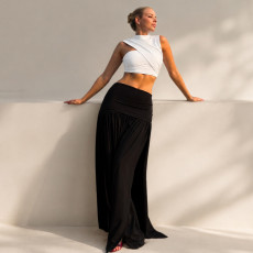 Solid Color High Waist Long Skirt GPKJ-MR51220