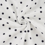 Polka Dot Print Tank Top Straight Pant Suit GPKJ-MR50309