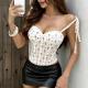 Lece Edge Patchwork Print Tank Top GPBY-VE8559
