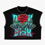 Rivet Printed Loose T Shirts GTGE-MH1040