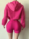 Pre Order: About 7 work days shipping Solid Color Sport Short Suit YUEM-202672