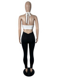 Solid Color Deep V Neck Jumpsuit SHD-8126