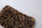 Leopard One Shoulder Two Piece Skirts Set DLSF-K6S14578A