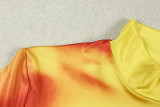Color Block Long Sleeve Mini Dress GJYO-JD305675