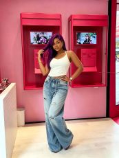 Plus Size Holes Washed Jeans GYLN-7056
