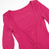 Long Sleeve Backless Mini Dress GSZM-Q26DS165