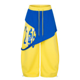 Digital Printed Color Block Fake Two-piece Sweatpants GYLN-0219